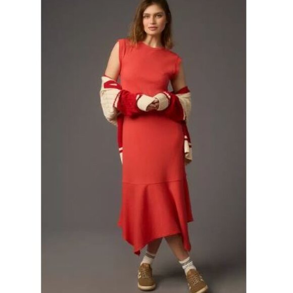 NWT Daily Practice | Anthropologie Highline Cap Sleeve Midi Dress | Size XXS - Picture 1 of 10